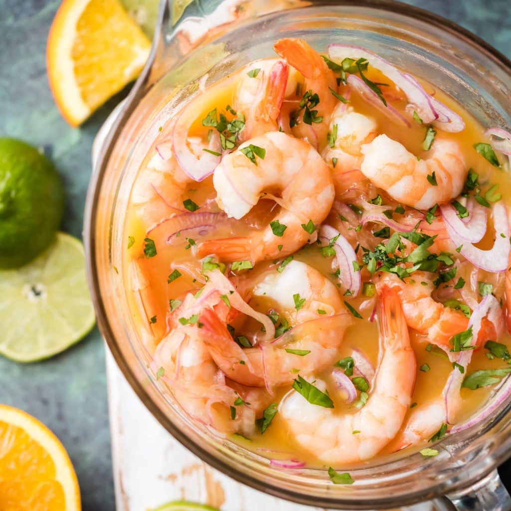 Ceviche with lemon & coriander